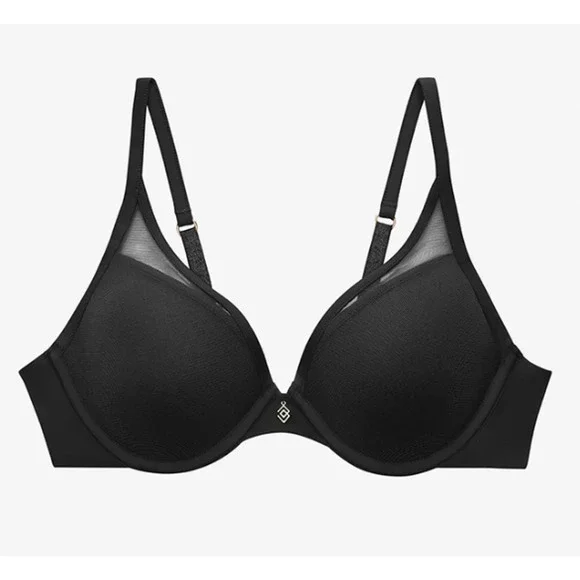 Thirdlove 24/7 Classic Uplift Plunge Bra Black